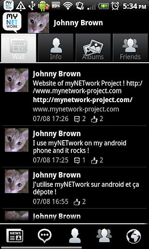 myNETwork (Facebook, Twitter)截图1