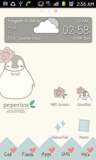 Pepe-flower Go Launcher theme截图4