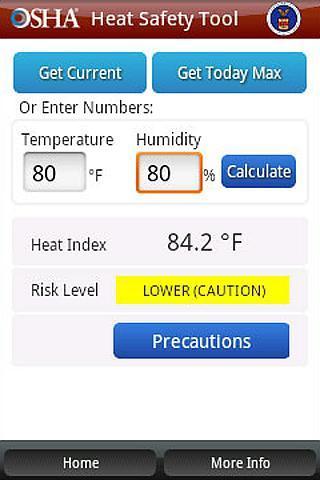 OSHA Heat Safety Tool截图6