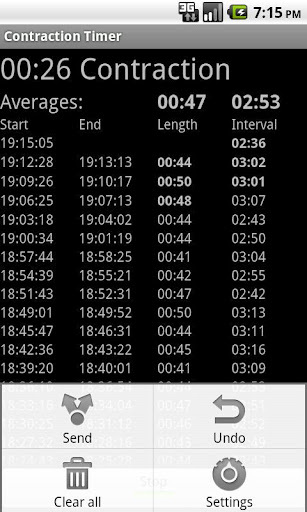 分娩收缩计时器 Contraction Timer截图2