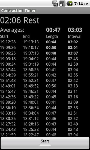 分娩收缩计时器 Contraction Timer截图3