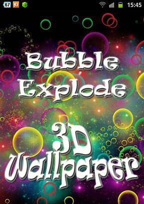 Bubble Explode 3D Wallpaper截图1