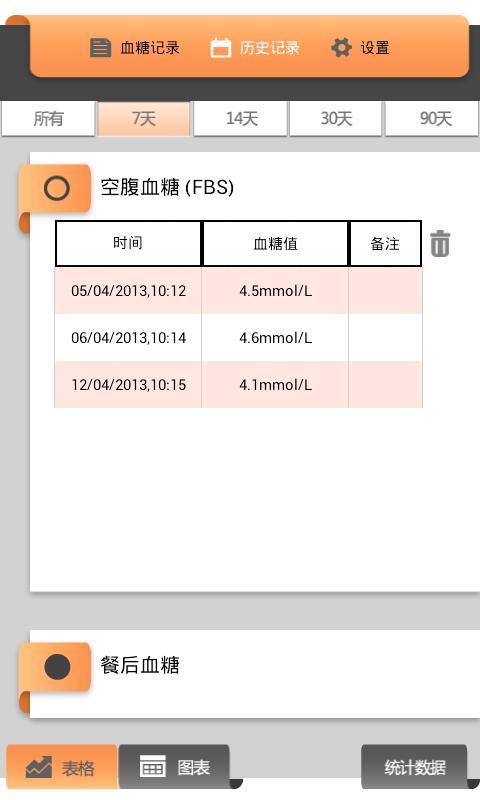 血糖记录截图2