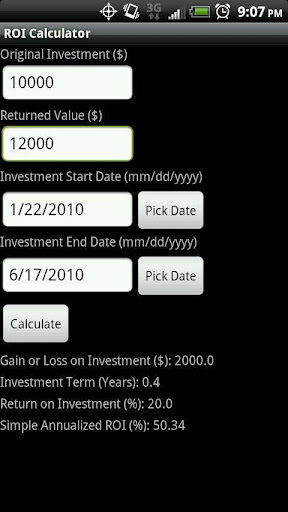 ROI Calculator - Free截图4