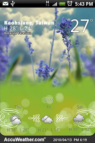 9s-Weather Theme+(花言草语)Free截图3