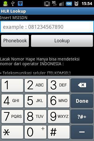 Lacak Nomor Telepon HLR Lookup截图1