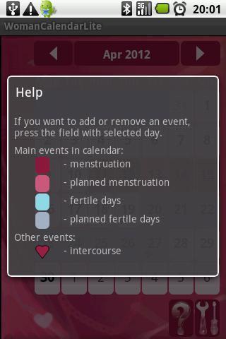 Woman Calendar Lite. Menstrual截图2