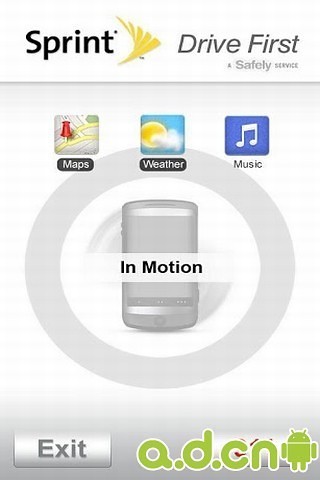 Sprint Drive First驾车手机锁截图2