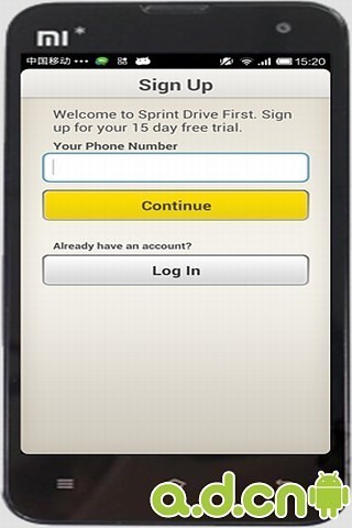 Sprint Drive First驾车手机锁截图3