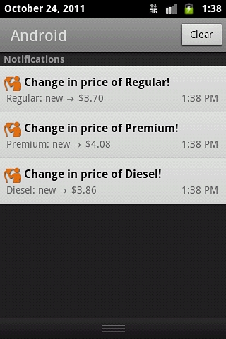 Gas price US widget截图2