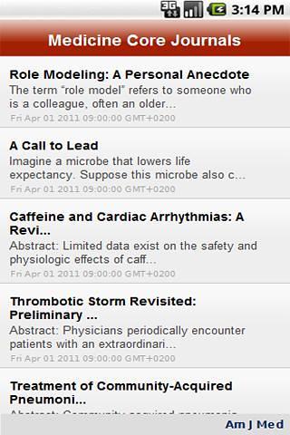 Medicine Core Journals截图2