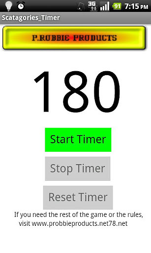 Scattergories Timer截图1