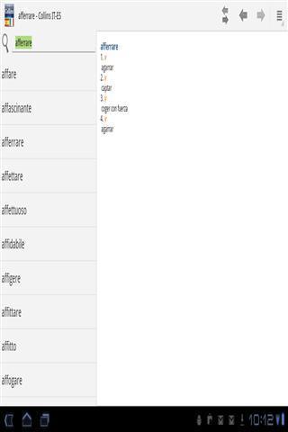 西班牙-意大利迷你词典截图1