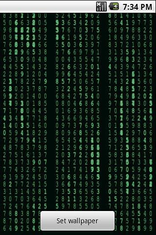 Matrix Stream Wallpaper Free截图2