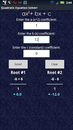 二次方程求解器！截图3