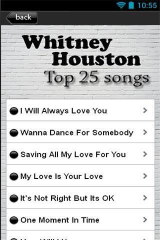 Whitney Houston Top 25 Songs截图2