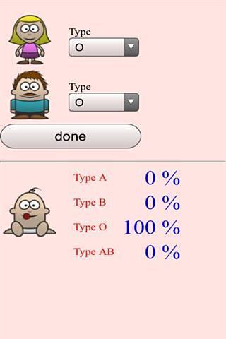 子どもの血液型確率截图2