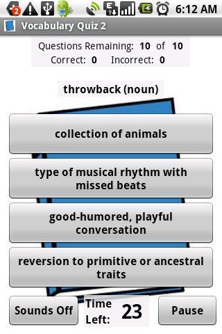 Vocabulary Quiz 2截图1