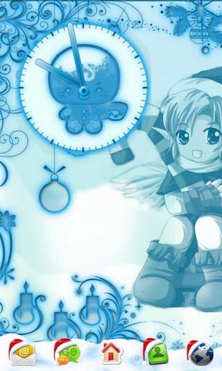 Kawaii Christmas Clock截图1