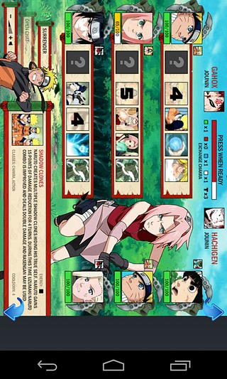 Naruto Arena Android Free Game截图1