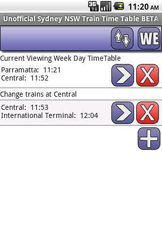 悉尼时间表试用版截图2