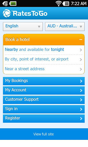 RatesToGo: 最后一分钟酒店截图1