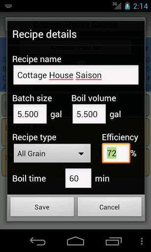 BrewR - Beer Recipe Manager截图5