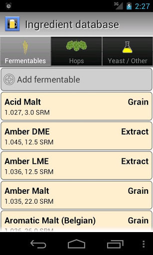 BrewR - Beer Recipe Manager截图8