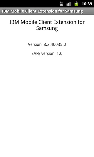IBM Mobile Client for Samsung截图2