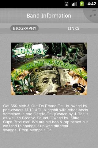 GET $$$ MOB &OUT DA FRAME ENT音乐截图2