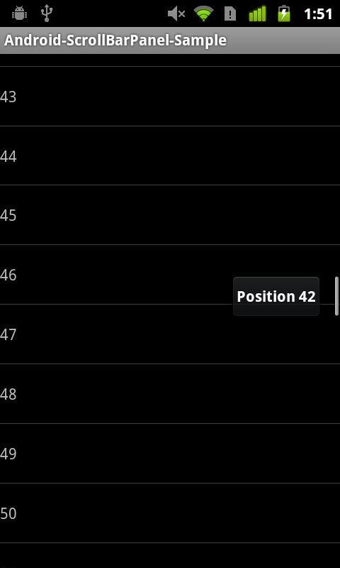 Android-ScrollBarPanel-Sample截图1