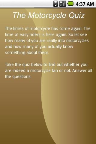 The Motorcycle Quiz截图2