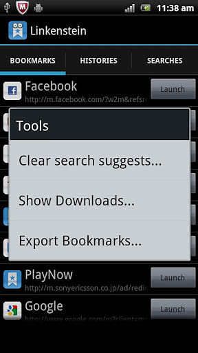 Linkenstein: Bookmark Manager截图1