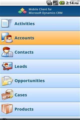 MS Dynamics CRM手机客户端截图2