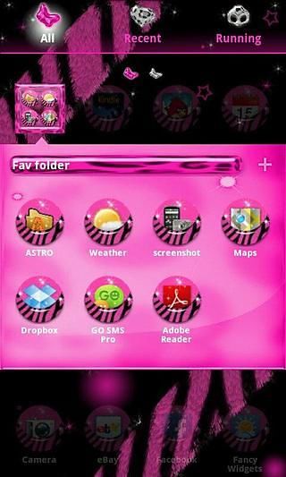 PINK ZEBRA THEME FOR LAUNCHER截图3