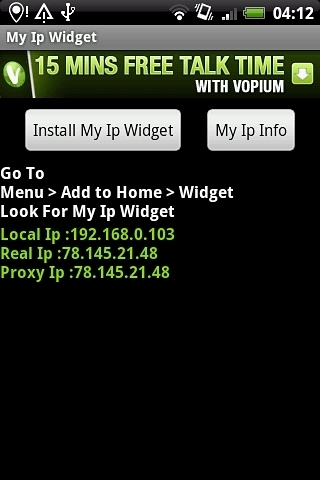 My Ip Widget Free截图2