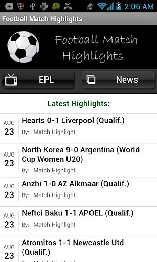 Watch Football Highlights截图1