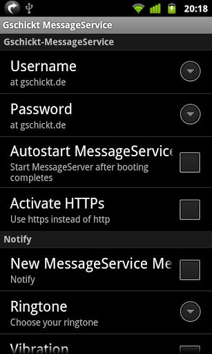 Gschickt MessageService截图2