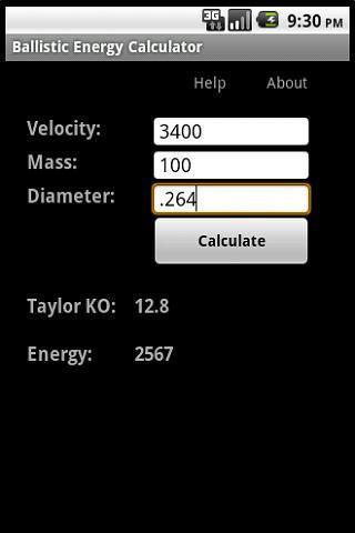 Ballistic Energy Calc截图2