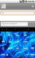 Blue Design Keyboard skin截图2