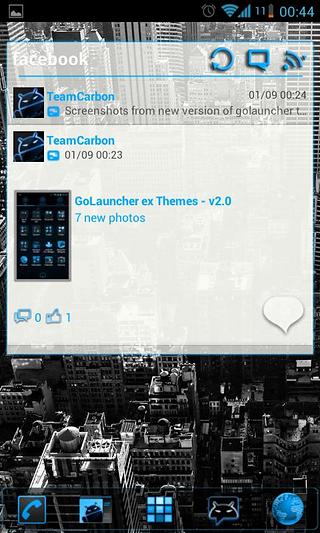 GOWidget Blue ICS Light Free截图6