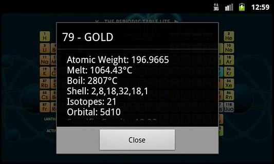 Periodic Table Lite截图1