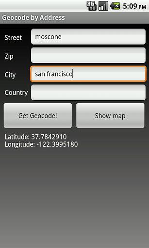 Geocode by Address截图2