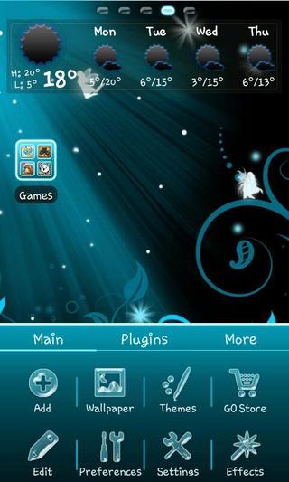 Fairy Blue GO Launcher EX截图3