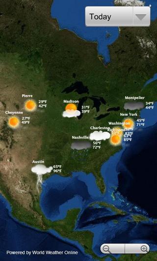 Weather Map截图2