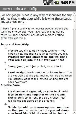 How To Do A Backflip!截图1