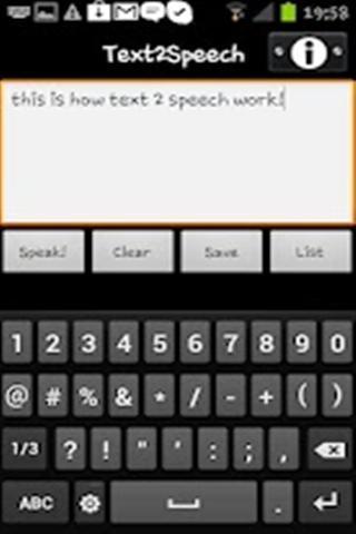 Text2Speech截图2