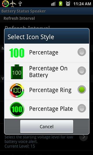 Battery Status Speaker截图3