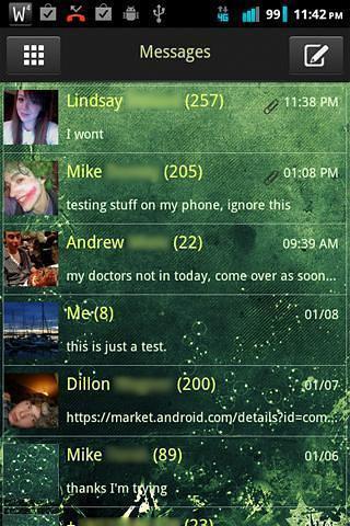 GO SMS Theme Submerged截图2