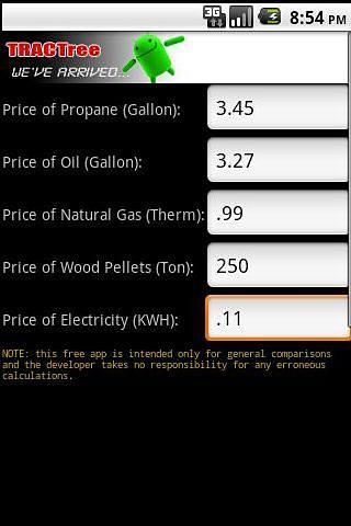 Fuel Comparison Calculator截图2